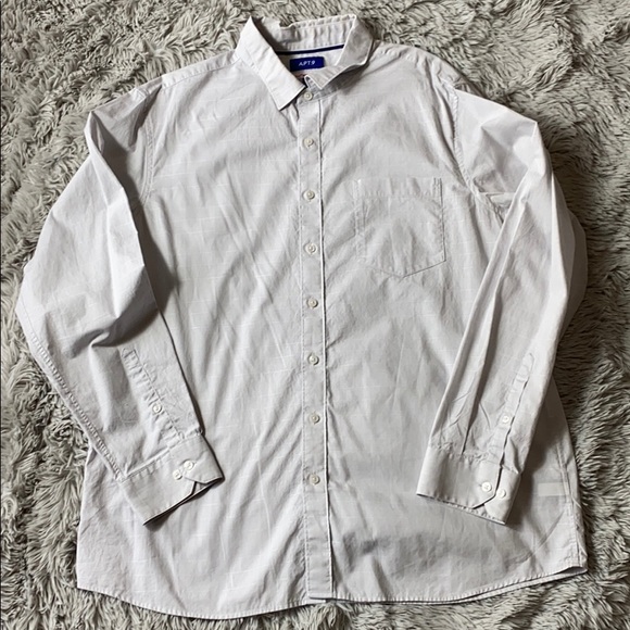 🌺Apt 9 griege windowpane button down size XL - Picture 4 of 5